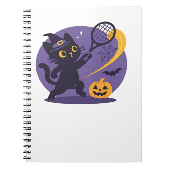 Carnet Black Cat Tennis Serve T-Shirt Essentiel (Devant)