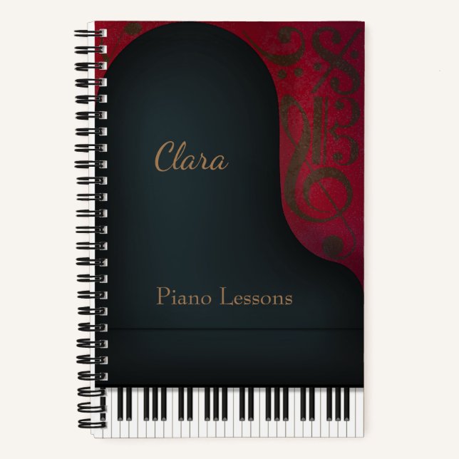 Carnet Black Concert Grand Piano (Recto)