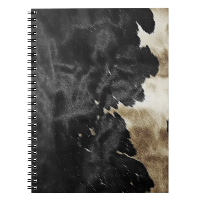 Carnet Black Gold Western Cowhide (Devant)