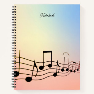 Carnet Black Music Note