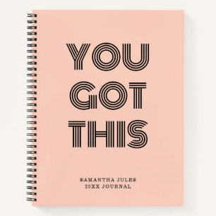 Carnet Black Personnalisé VOUS AVEZ EU CETTE MOtivation