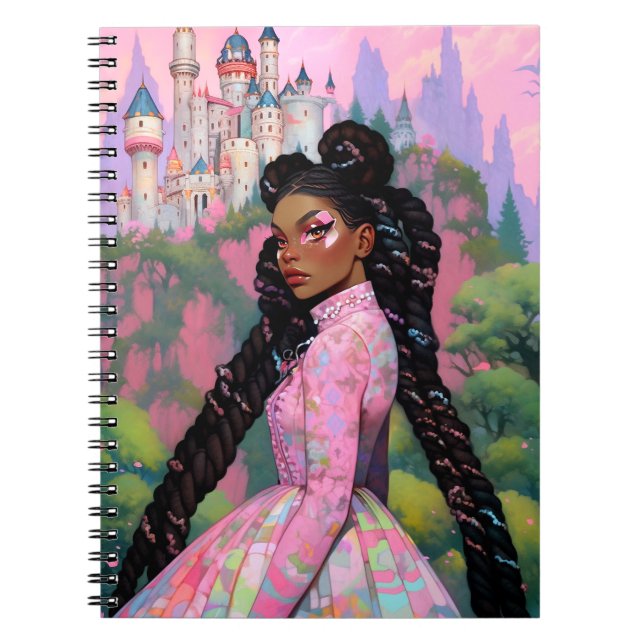 Carnet Black Princess Imaginaire Art (Devant)