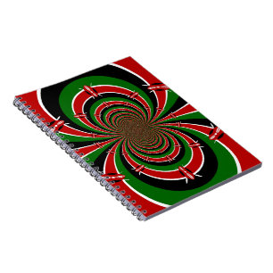 Carnet Black Red Green Kenya Hakuna Matata