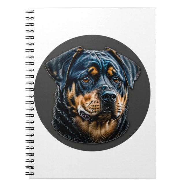 Carnet Black Rottweiler (Devant)