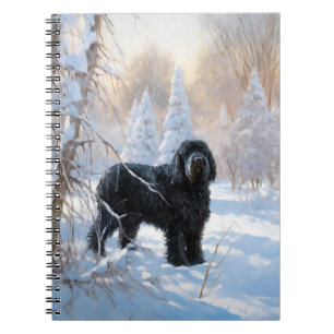 Carnet Black Russian Terrier Laisser neiger Noël