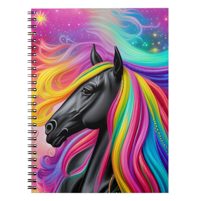 Carnet Black Stallion coloré Mane (Devant)