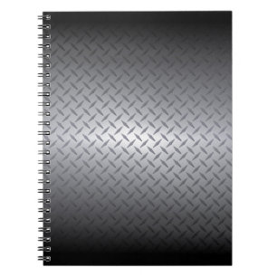 Carnet Black to Bright Steel Fade Diamondplate Background