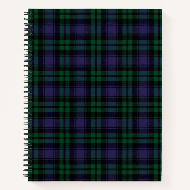 Carnet Black Watch Tartan, Plaid (Devant)