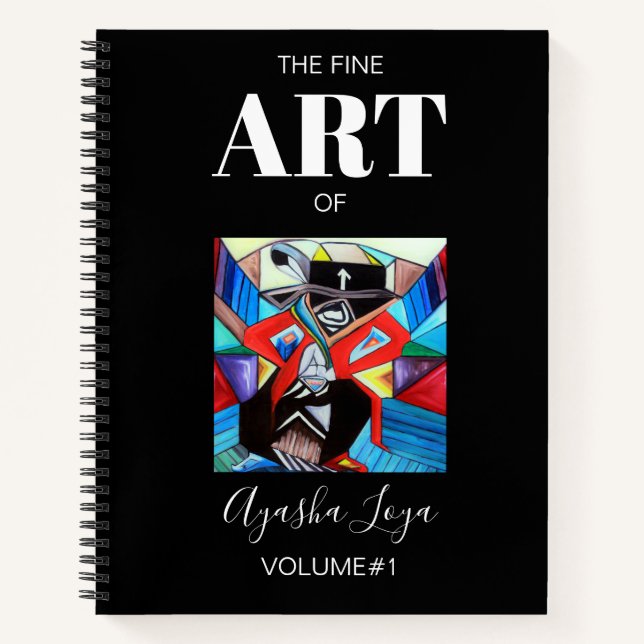 Carnet Black White Personalized Sketchbook (Devant)