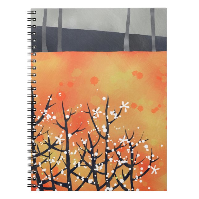 Carnet Blackthorn Blossom Spring (Devant)