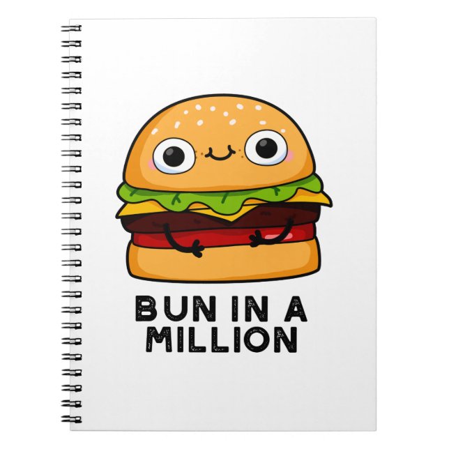 Carnet Blague de Burger Drôle Bun Dans Un Million (Devant)