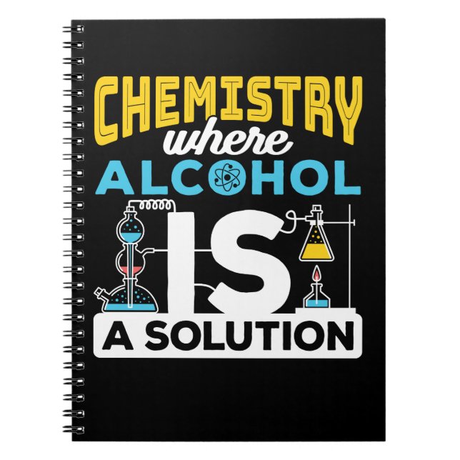 Carnet Blague de solution drôle de chimie (Devant)