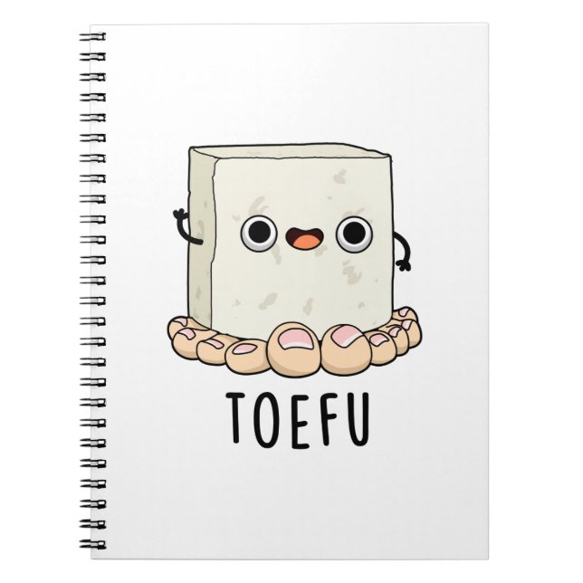 Carnet Blague de tofu drôle aux doigts de pied  (Devant)