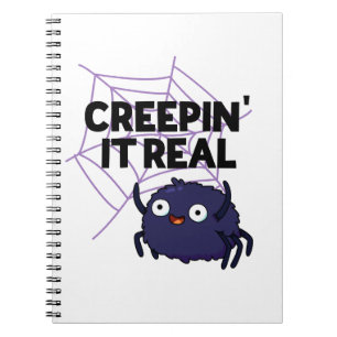 Carnet Blague drôle d'araignée Halloween Creepin It Real