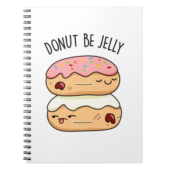 Carnet Blague drôle de beignet Ne sois pas gelée  (Devant)