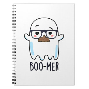 Carnet Blague drôle de fantôme d'âge moyen Boo-mer 
