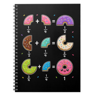 Carnet Blagues de maths sur les fractions de beignets