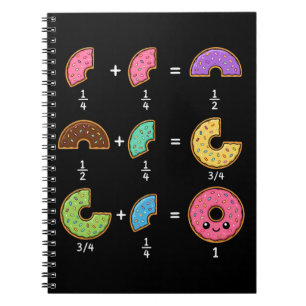 Carnet Blagues de maths sur les fractions de beignets