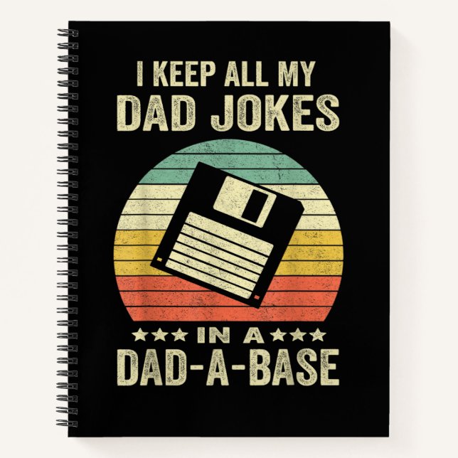 Carnet Blagues drôles de papa pour hommes dans dad-a-Base (Devant)