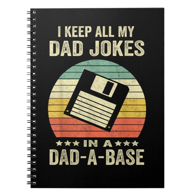 Carnet Blagues drôles de papa pour hommes dans dad-a-Base (Devant)