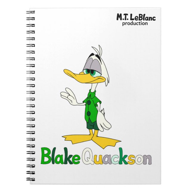 Carnet Blake Quackson  (Devant)