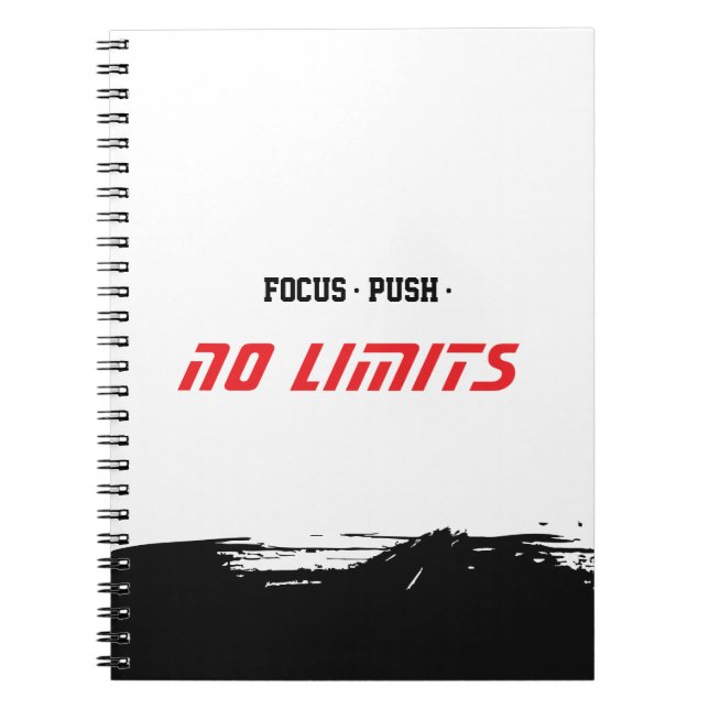 Carnet Blanc de Fitness Motivationnel (Devant)