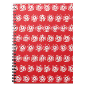Carnet Blanc noir, texture florale abstraite.