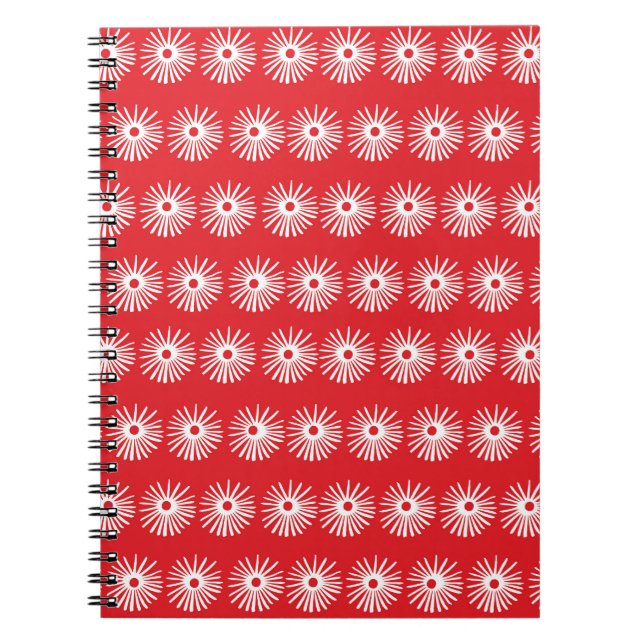 Carnet Blanc noir, texture florale abstraite. (Devant)