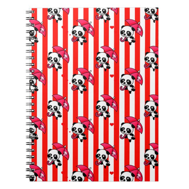 Carnet Blancs rouges mignons (Devant)