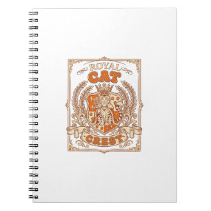 Carnet Blason de chat royal Chat Héraldique Armoiries Vin