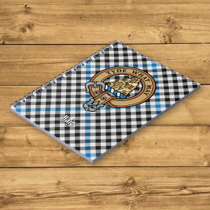 Carnet Blason de Clan Haig sur tartan à carreaux