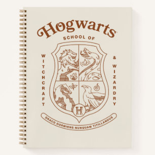 Carnet Blason de l'école de sorcellerie et de magie HOGWA