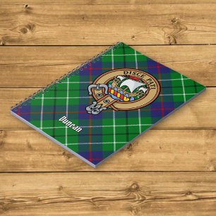 Carnet Blason du clan Duncan sur tartan