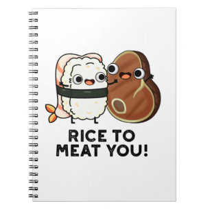 Carnet Blé Pour Vous Rencontrer Pun de Sushi Bœuf Drôle 