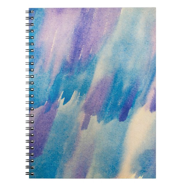 Carnet Bleu abstrait fond abstrait, aqua, art, art (Devant)