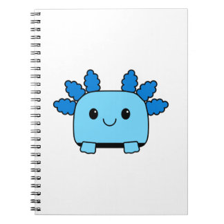 Carnet bleu Axolotl mignon