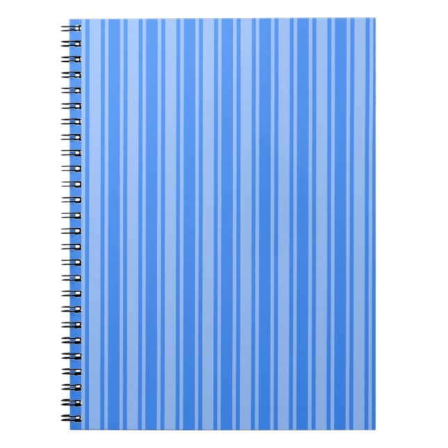 Carnet Bleu bonbons rayures (Devant)