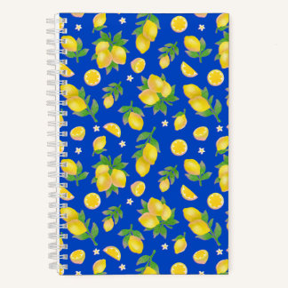 Carnet Bleu citron
