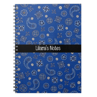 Carnet bleu de Bandana