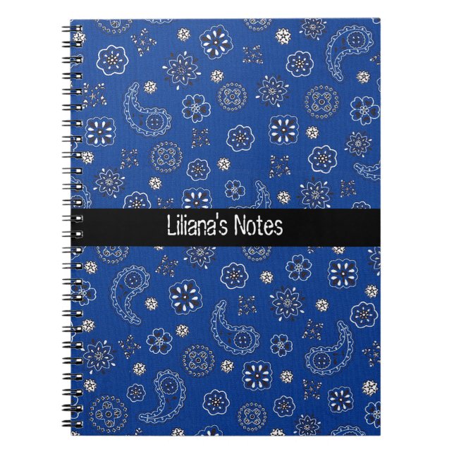 Carnet bleu de Bandana (Devant)