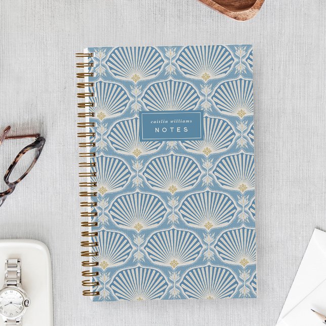 Carnet Bleu & Doré Canari | Éventails Décoratifs Personna (Créateur téléchargé)