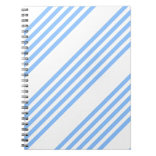 Carnet Bleu et blanc cinq bandes motif