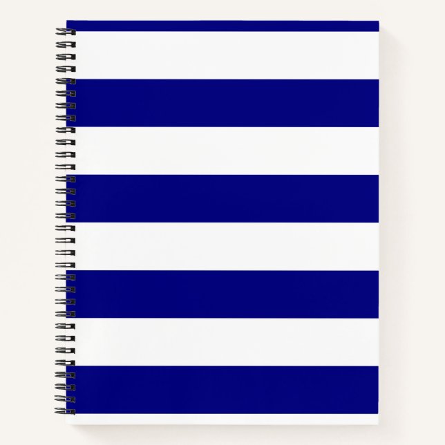 Carnet Bleu et blanc de la marine (Devant)