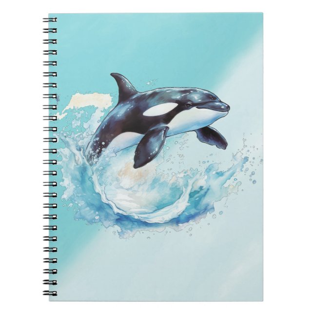 Carnet Bleu et Blanc Océan Plage Nautique (Devant)