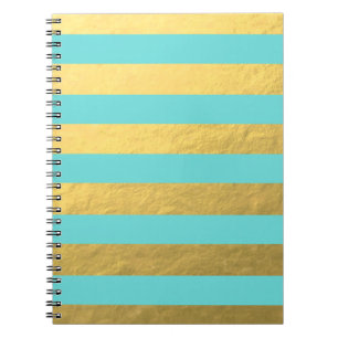Carnet Bleu et Gold Foil