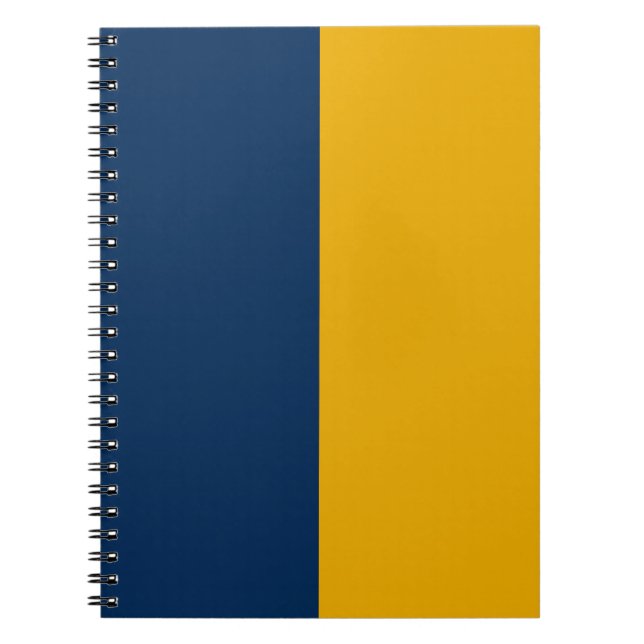 Carnet Bleu et or PERSONNALISÉ (Devant)