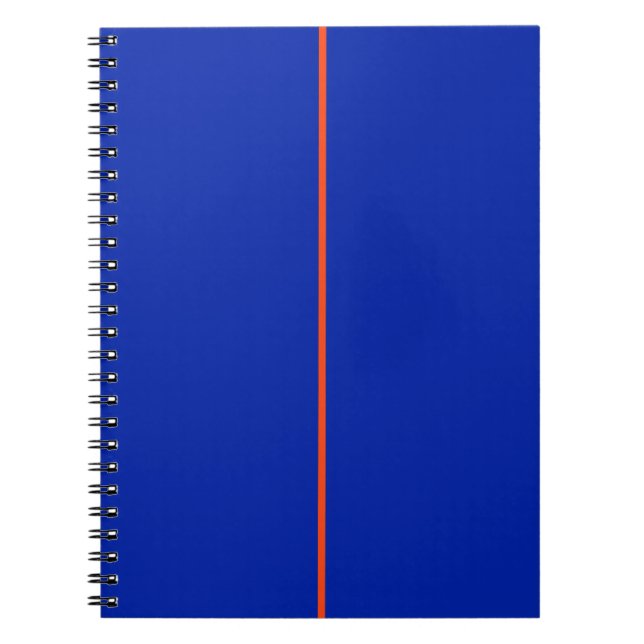 Carnet Bleu et orange PERSONNALISÉ (Devant)