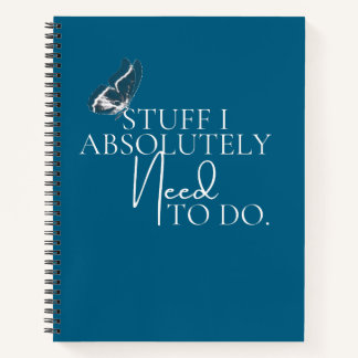 Carnet Bleu Foncé Que Je Dois Absolument Faire