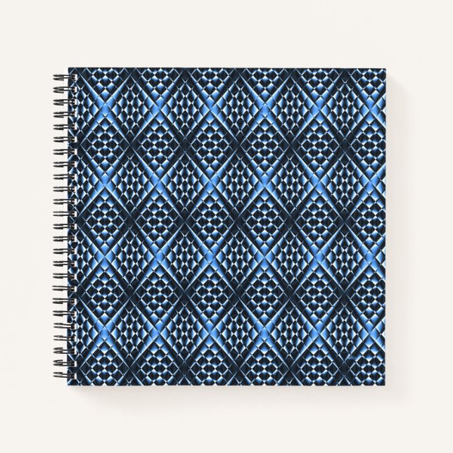 Carnet Bleu géométrique.... (Devant)