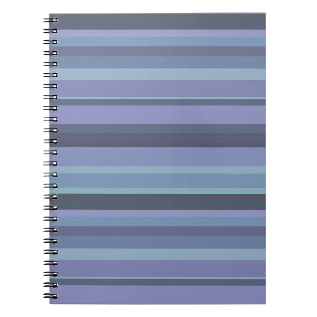 Carnet Bleu-gris, bandes horizontales (Devant)